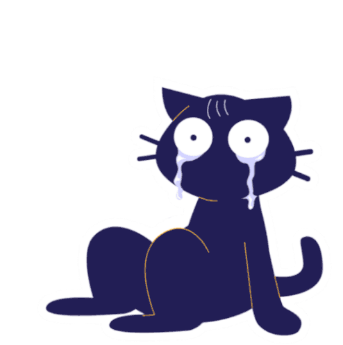 Cry Cat Sticker - Cry Cat Redhorn Stickers