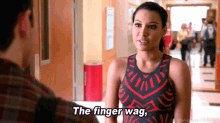 Glee Santana Lopez GIF - Glee Santana Lopez Finger Wag GIFs