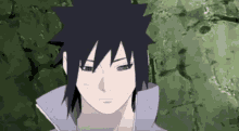 sasuke naruto deep in thought thinking windy