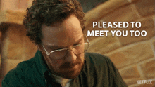 Pleased To Meet You Too Vincent Anderson GIF - Pleased To Meet You Too Vincent Anderson Eric GIFs