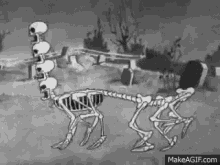 Vintage Skeleton GIF - Vintage Skeleton Creepy GIFs