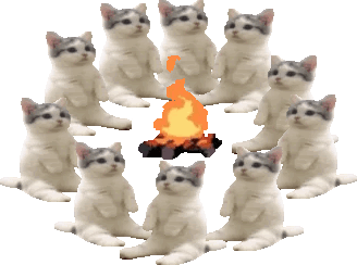 Kitty Cult Fire Sticker - Kitty Cult Fire Kitty Cire Stickers