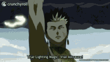 black clover anime crunchyroll gadjah lightning magic