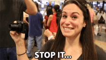 Stop It Embarrassed GIF - Stop It Embarrassed Leave Me Alone GIFs