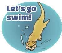 Swimming Sticker - Swimming Stickers