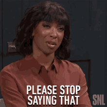 Please Stop Saying That Ego Nwodim GIF - Please Stop Saying That Ego Nwodim Saturday Night Live GIFs