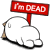 Im Dead Ouch Sticker - Im Dead Ouch Im Dead Already Stickers