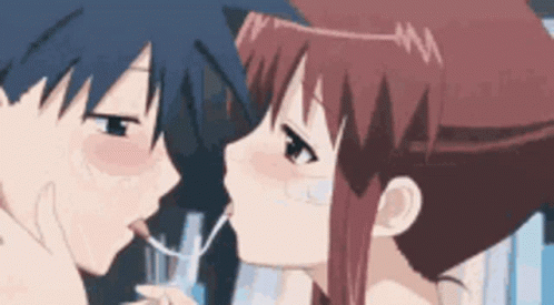 Anime Couple Making Out GIFs | Tenor