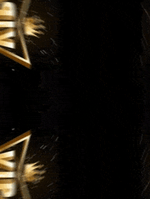 a fireworks display with the words " voice in power " on a banner