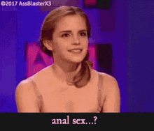 Anal Sex Smile GIF - Anal Sex Smile Emma Watson GIFs