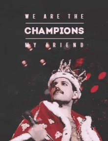 yes sir champions queen freddie mercury