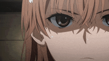 a close up of a person 's face with a shadow on it