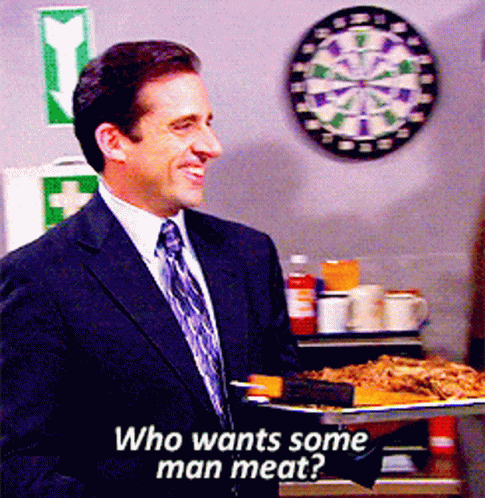 Who Wants Some Man Meat Michael GIF - Who Wants Some Man Meat Michael Scott  - Discover & Share GIFs