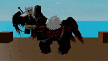 a cartoon character with wings is standing on a beach