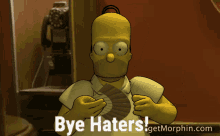 Homer Simpson Simpson GIF - Homer Simpson Simpson Bye Haters GIFs