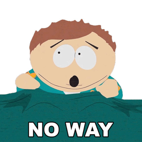 No Way Eric Cartman Sticker - No Way Eric Cartman South Park Stickers