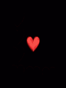 a black background with red hearts and the words " i love you !!! "