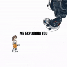 Bomb Exploded GIF - Bomb Exploded Chell Portal GIFs