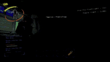 a screenshot of a video game that says toggle light at the top