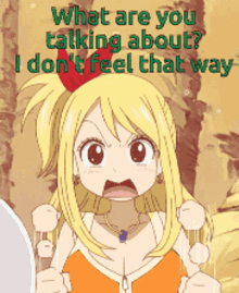 Lucy Heartfilia Fairy Tail GIF - Lucy Heartfilia Fairy Tail What Are You Talking About GIFs