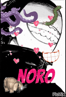 a picture of a cartoon character with the name noro on it