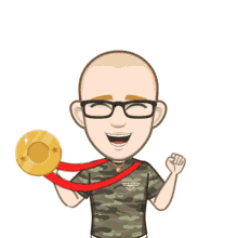 military congrats medal happy smile