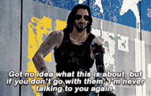 Cyberpunk2077 Johnny Silverhand GIF - Cyberpunk2077 Johnny Silverhand Got No Idea What This Is About GIFs