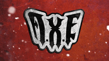 a red background with the word axe in white letters
