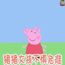 猪猪女孩，不怕，小猪佩奇 GIF - Peppg Pig Brave GIFs