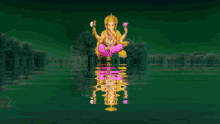 Jaish Ganesh Reflection GIF - Jaish Ganesh Reflection Water GIFs