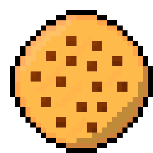 Pixel Art Cookie Sticker - Pixel Art Cookie Stickers