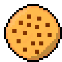 Pixel Art Cookie Sticker - Pixel Art Cookie Stickers