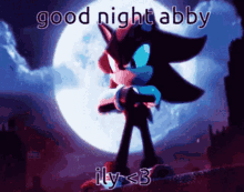 Shadow The Hedgehog Good Night GIF - Shadow The Hedgehog Good Night Abby GIFs