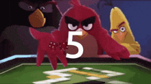 Angry Birds Five GIF - Angry Birds Five Roll Dice GIFs