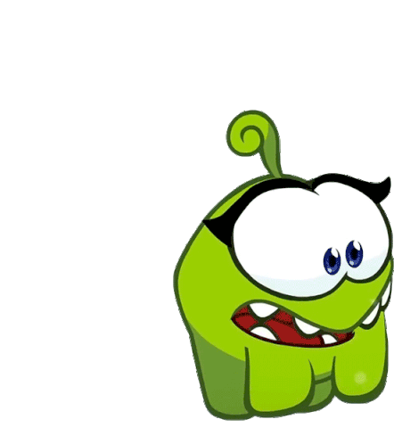 Hmpf Om Nelle Sticker - Hmpf Om Nelle Om Nom And Cut The Rope Stickers