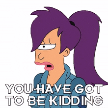 you have got to be kidding leela futurama are you kidding me seriously