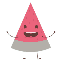 watermelon happy fruit dance smile