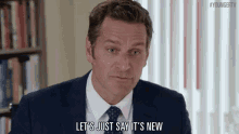 Let'S Just Say It'S New GIF - Peter Hermann Charles Brooks New GIFs