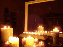 Candles Mirror GIF - Candles Mirror Light GIFs