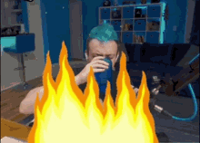 Nerd Smash On Fire GIF - Nerd Smash On Fire Burning GIFs