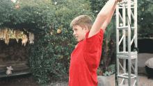 Stretching Carson Lueders GIF - Stretching Carson Lueders Warm Up GIFs