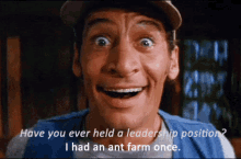 When The Interviewer Asks You If You'Ve Ever Held A Leadership Position GIF - Ernest Goes To Camp Leadership Role GIFs