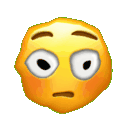 Emoji Flustered Sticker - Emoji Flustered Wiggle Stickers