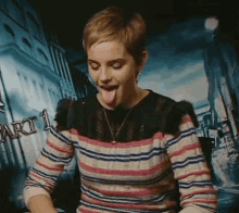 Emma Watson Panting GIF - Emma Watson Panting Tongue Out GIFs