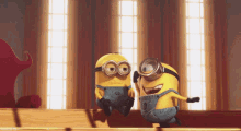 Minions Over It GIF - Minions Punch Despicable Me GIFs