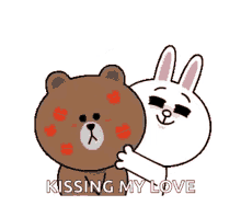 cony brown cony and brown couple kissing