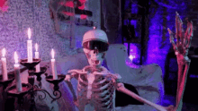 Happy Halloween Skeleton GIF - Happy Halloween Skeleton Waving GIFs