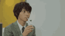 Kento Yamazaki GIF - Kento Yamazaki Sip Drink GIFs