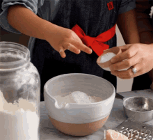Pinch Of Salt Flour GIF - Pinch Of Salt Flour Preparing GIFs