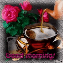 Good Morning Rose GIF - Good Morning Rose Tea GIFs